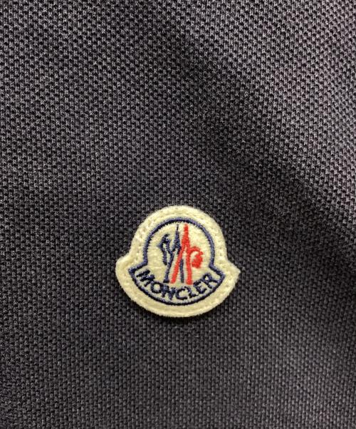MONCLER（モンクレール）MONCLER (モンクレール) 半袖ポロシャツ ネイビー サイズ:Lの古着・服飾アイテム
