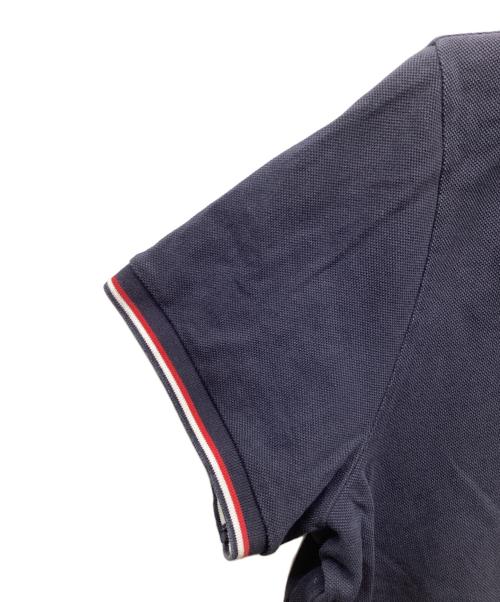 MONCLER（モンクレール）MONCLER (モンクレール) 半袖ポロシャツ ネイビー サイズ:Lの古着・服飾アイテム
