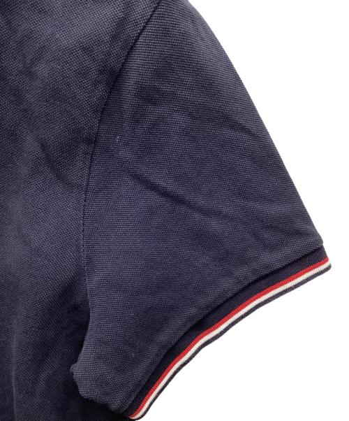 MONCLER（モンクレール）MONCLER (モンクレール) 半袖ポロシャツ ネイビー サイズ:Lの古着・服飾アイテム