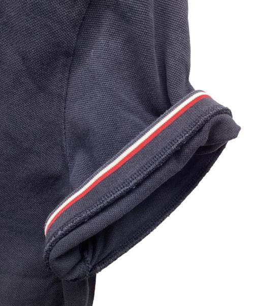 MONCLER（モンクレール）MONCLER (モンクレール) 半袖ポロシャツ ネイビー サイズ:Lの古着・服飾アイテム