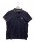 MONCLER（モンクレール）の古着「半袖ポロシャツ」｜ネイビー