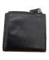 PRADA (プラダ) サフィアーノトライアングルコンパクトウォレット ブラック：13000円