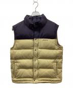 Patagoniaパタゴニア）の古着「ダウンベスト」｜パープル×ベージュ