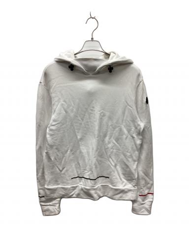中古・古着通販】MONCLER (モンクレール) パーカー ホワイト サイズ:M