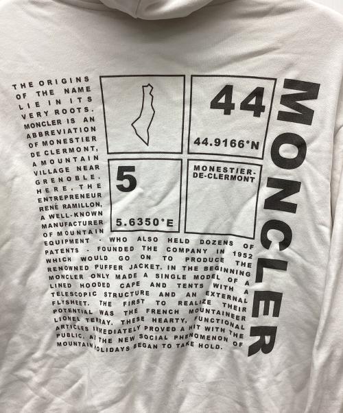 MONCLER（モンクレール）MONCLER (モンクレール) パーカー ホワイト サイズ:Mの古着・服飾アイテム