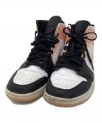 NIKEナイキ）の古着「ハイカットスニーカー」｜ピンク×ブラック