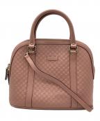 GUCCIグッチ）の古着「トートバッグ/マイクログッチシマ」｜ピンク