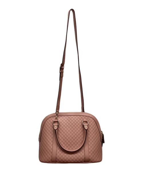 GUCCI（グッチ）GUCCI (グッチ) トートバッグ/マイクログッチシマ ピンクの古着・服飾アイテム