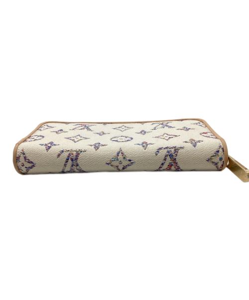 LOUIS VUITTON（ルイ ヴィトン）LOUIS VUITTON (ルイ ヴィトン) モノグラム ジャガード ジッピーウォレット アイボリーの古着・服飾アイテム