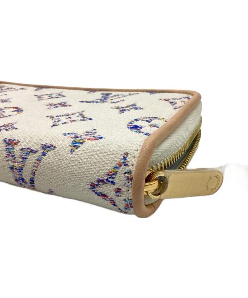 LOUIS VUITTON（ルイ ヴィトン）LOUIS VUITTON (ルイ ヴィトン) モノグラム ジャガード ジッピーウォレット アイボリーの古着・服飾アイテム