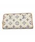 LOUIS VUITTON (ルイ ヴィトン) モノグラム ジャガード ジッピーウォレット アイボリー：110000円
