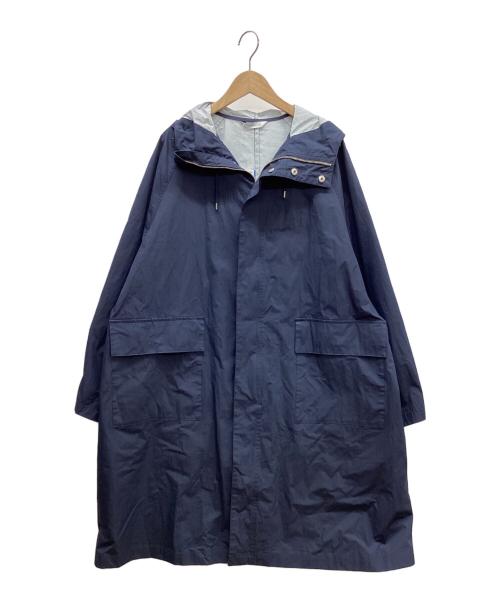SIMPLICITE（シンプリシテ）SIMPLICITE (シンプリシテ) ナイロンフーディコート ネイビー サイズ:freeの古着・服飾アイテム