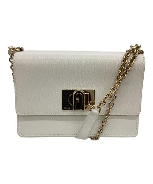 FURLA（フルラ）FURLA (フルラ) チェーンショルダーバッグ ホワイトの古着・服飾アイテム