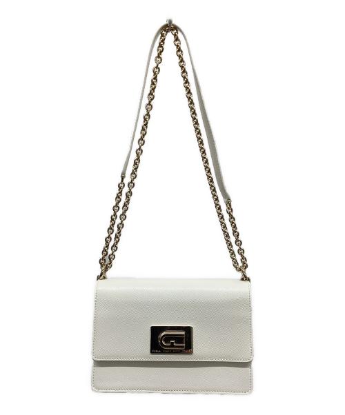 FURLA（フルラ）FURLA (フルラ) チェーンショルダーバッグ ホワイトの古着・服飾アイテム