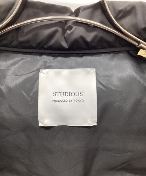 STUDIOUS（ステュディオス）STUDIOUS (ステュディオス) ダウンベスト ブラック サイズ:2 未使用品の古着・服飾アイテム