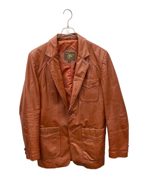 FANTASTIC INTERNATIONAL（ファンタスティック インターナショナル）FANTASTIC INTERNATIONAL (ファンタスティック インターナショナル) レザーコート ブラウン サイズ:Lの古着・服飾アイテム