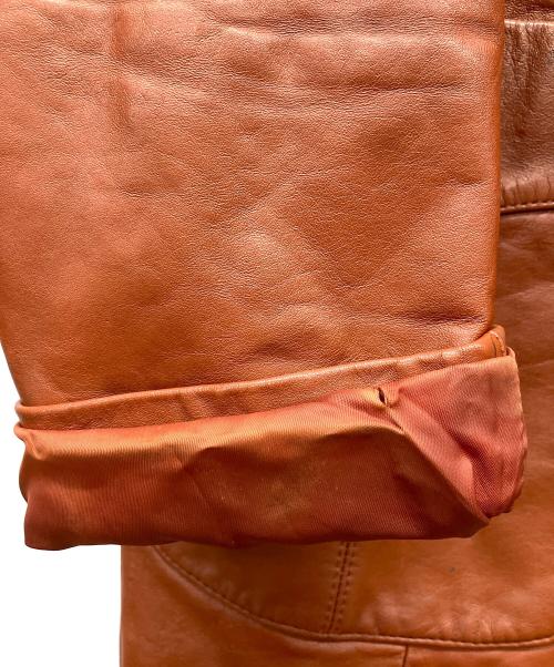 FANTASTIC INTERNATIONAL（ファンタスティック インターナショナル）FANTASTIC INTERNATIONAL (ファンタスティック インターナショナル) レザーコート ブラウン サイズ:Lの古着・服飾アイテム