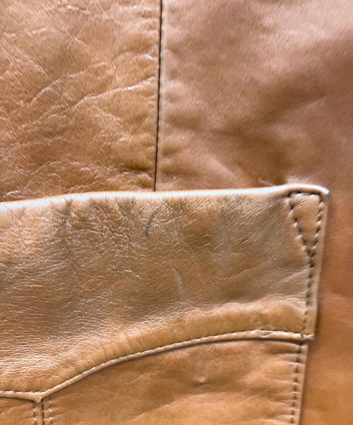 FANTASTIC INTERNATIONAL（ファンタスティック インターナショナル）FANTASTIC INTERNATIONAL (ファンタスティック インターナショナル) レザーコート ブラウン サイズ:Lの古着・服飾アイテム