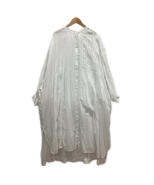 tumugu（ツムグ）tumugu (ツムグ) 長袖ワンピース ホワイト サイズ:freeの古着・服飾アイテム
