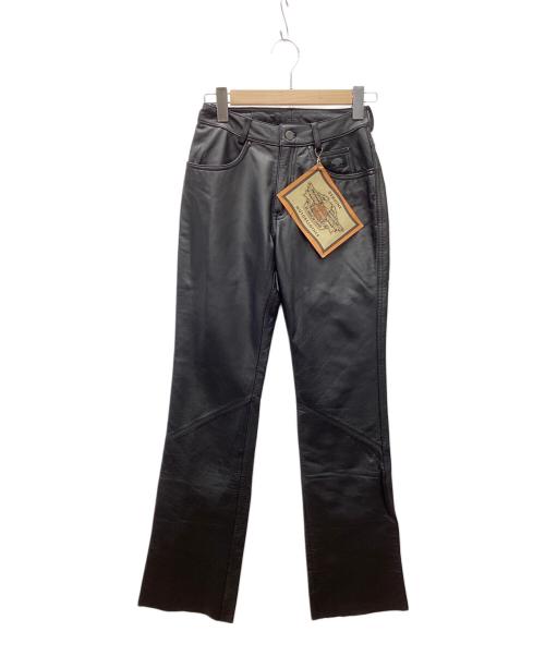 HARLEY-DAVIDSON（ハーレーダビッドソン）HARLEY-DAVIDSON (ハーレーダビッドソン) レザーパンツ ブラック サイズ:6の古着・服飾アイテム