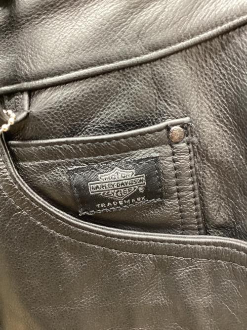 HARLEY-DAVIDSON（ハーレーダビッドソン）HARLEY-DAVIDSON (ハーレーダビッドソン) レザーパンツ ブラック サイズ:6の古着・服飾アイテム