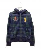 POLO RALPH LAURENポロ・ラルフローレン）の古着「ジップパーカー」｜グリーン