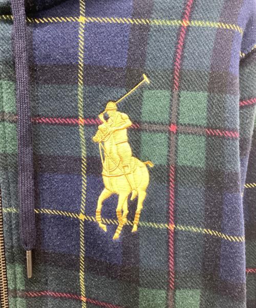 POLO RALPH LAUREN（ポロ・ラルフローレン）POLO RALPH LAUREN (ポロ・ラルフローレン) ジップパーカー グリーン サイズ:Mの古着・服飾アイテム