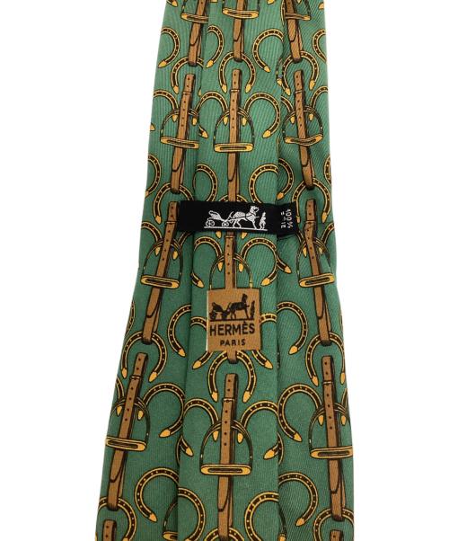 HERMES（エルメス）HERMES (エルメス) ネクタイ グリーン サイズ:-の古着・服飾アイテム