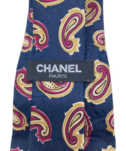 CHANEL（シャネル）CHANEL (シャネル) ネクタイ ネイビー サイズ:表記なしの古着・服飾アイテム