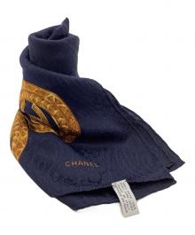 CHANEL（シャネル）の古着「スカーフ」｜イエロー×ネイビー