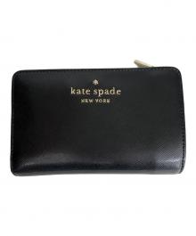 Kate Spade（ケイトスペード）の古着「2つ折り財布」｜ブラック