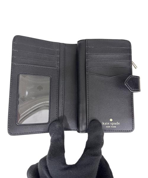 Kate Spade（ケイトスペード）Kate Spade (ケイトスペード) 2つ折り財布 ブラックの古着・服飾アイテム