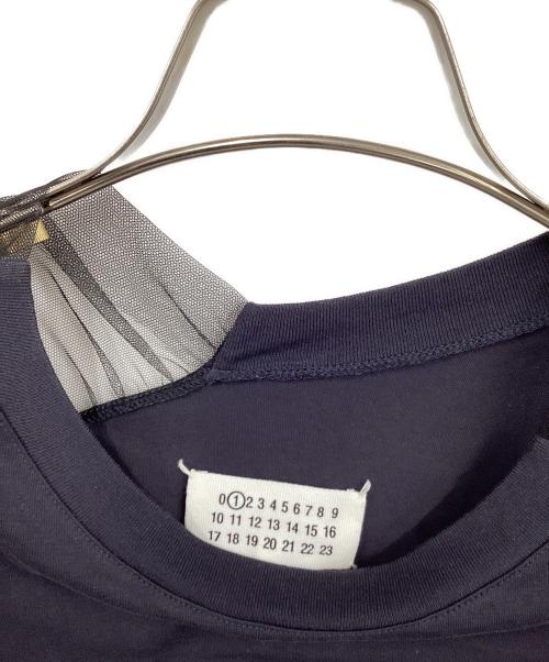 Maison Margiela（メゾンマルジェラ）Maison Margiela (メゾンマルジェラ) コットン レース切替 Tシャツ  ネイビー サイズ:Sの古着・服飾アイテム