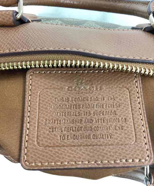 COACH（コーチ）COACH (コーチ) ミニボストンバッグ ブラウンの古着・服飾アイテム