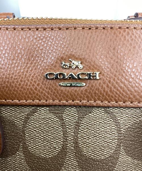 COACH（コーチ）COACH (コーチ) ミニボストンバッグ ブラウンの古着・服飾アイテム