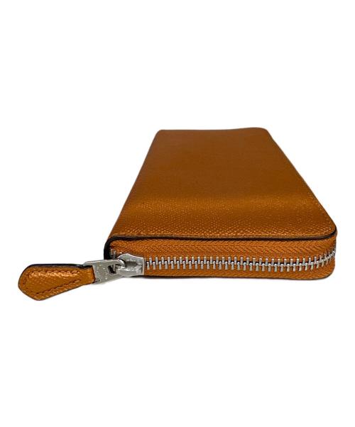 COACH（コーチ）COACH (コーチ) ラウンドファスナー長財布 オレンジの古着・服飾アイテム