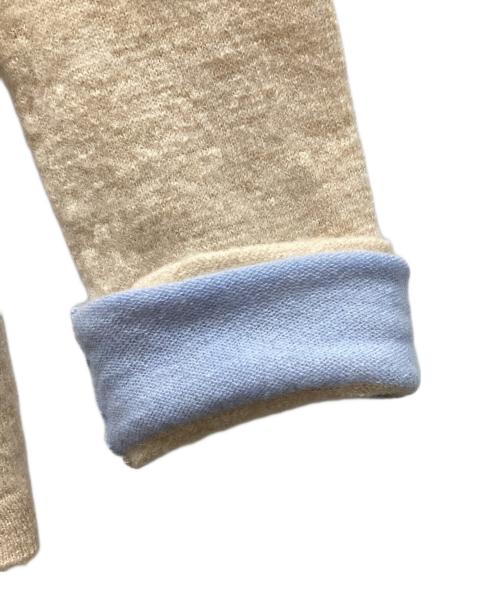 45R（フォーティファイブ・アール）45R (フォーティファイブ・アール) クレリックのニットジャケット ベージュ サイズ:Sの古着・服飾アイテム