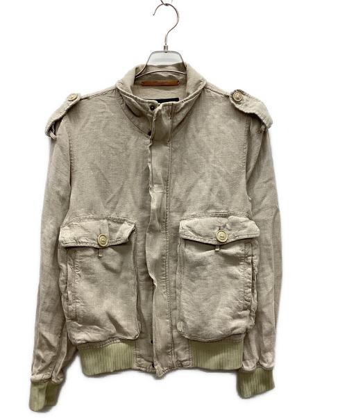 DOLCE & GABBANA（ドルチェ＆ガッバーナ）DOLCE & GABBANA (ドルチェ＆ガッバーナ) ミリタリージャケット ベージュ サイズ:xsの古着・服飾アイテム