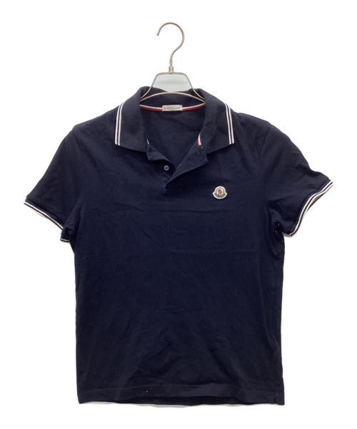 MONCLER（モンクレール）MONCLER (モンクレール) ポロシャツ ネイビー サイズ:Sの古着・服飾アイテム