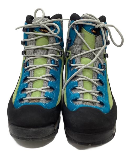 AKU（アク）AKU (アク) トレッキングブーツ グリーン×ブルー サイズ:25.5cmの古着・服飾アイテム