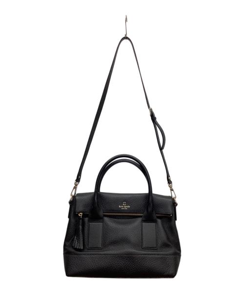 Kate Spade（ケイトスペード）Kate Spade (ケイトスペード) フリンジ2WAYバッグ ブラックの古着・服飾アイテム
