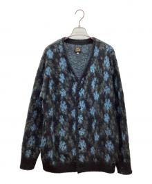 Needles（ニードルズ）の古着「モヘアカーディガン」｜ブルー×グリーン