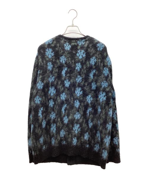 Needles（ニードルズ）Needles (ニードルズ) モヘアカーディガン ブルー×グリーン サイズ:Lの古着・服飾アイテム