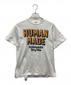 HUMAN MADEヒューマンメイド）の古着「半袖カットソー」｜イエロー×ホワイト