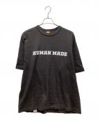 HUMAN MADEヒューマンメイド）の古着「バックプリント半袖カットソー」｜ブラック