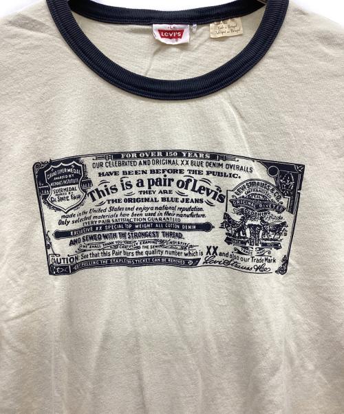 LEVI'S VINTAGE CLOTHING（リーバイス ビンテージ クロージング）LEVI'S VINTAGE CLOTHING (リーバイス ビンテージ クロージング) リンガーTシャツ ベージュ サイズ:Lの古着・服飾アイテム