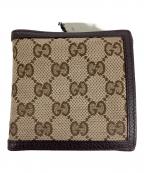 GUCCIグッチ）の古着「2つ折り財布」｜ブラウン