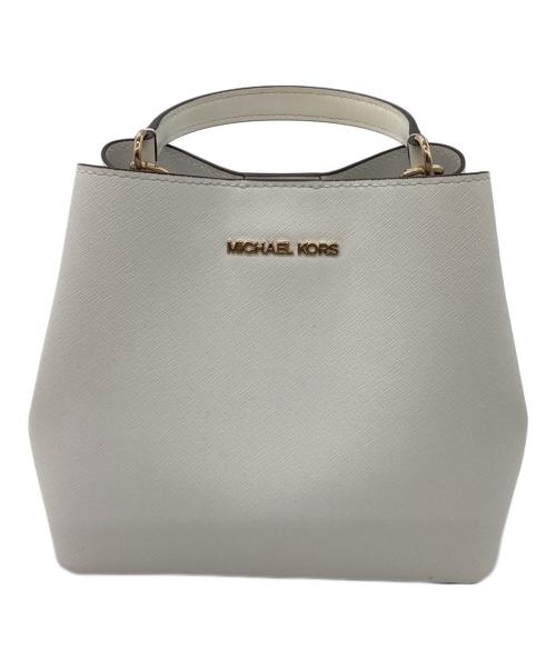 MICHAEL KORS（マイケル・コース）MICHAEL KORS (マイケルコース) ショルダーバッグ ホワイトの古着・服飾アイテム