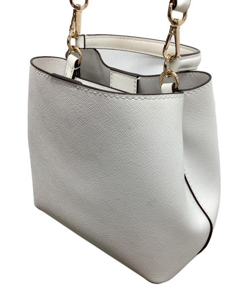 MICHAEL KORS（マイケル・コース）MICHAEL KORS (マイケルコース) ショルダーバッグ ホワイトの古着・服飾アイテム