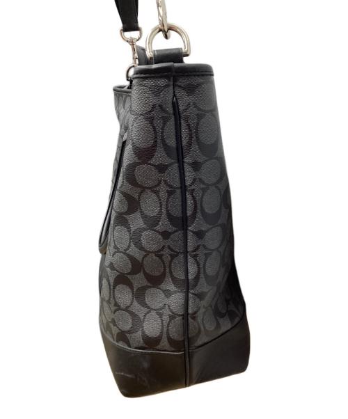 COACH（コーチ）COACH (コーチ) 2WAYバッグ グレー×ブラックの古着・服飾アイテム